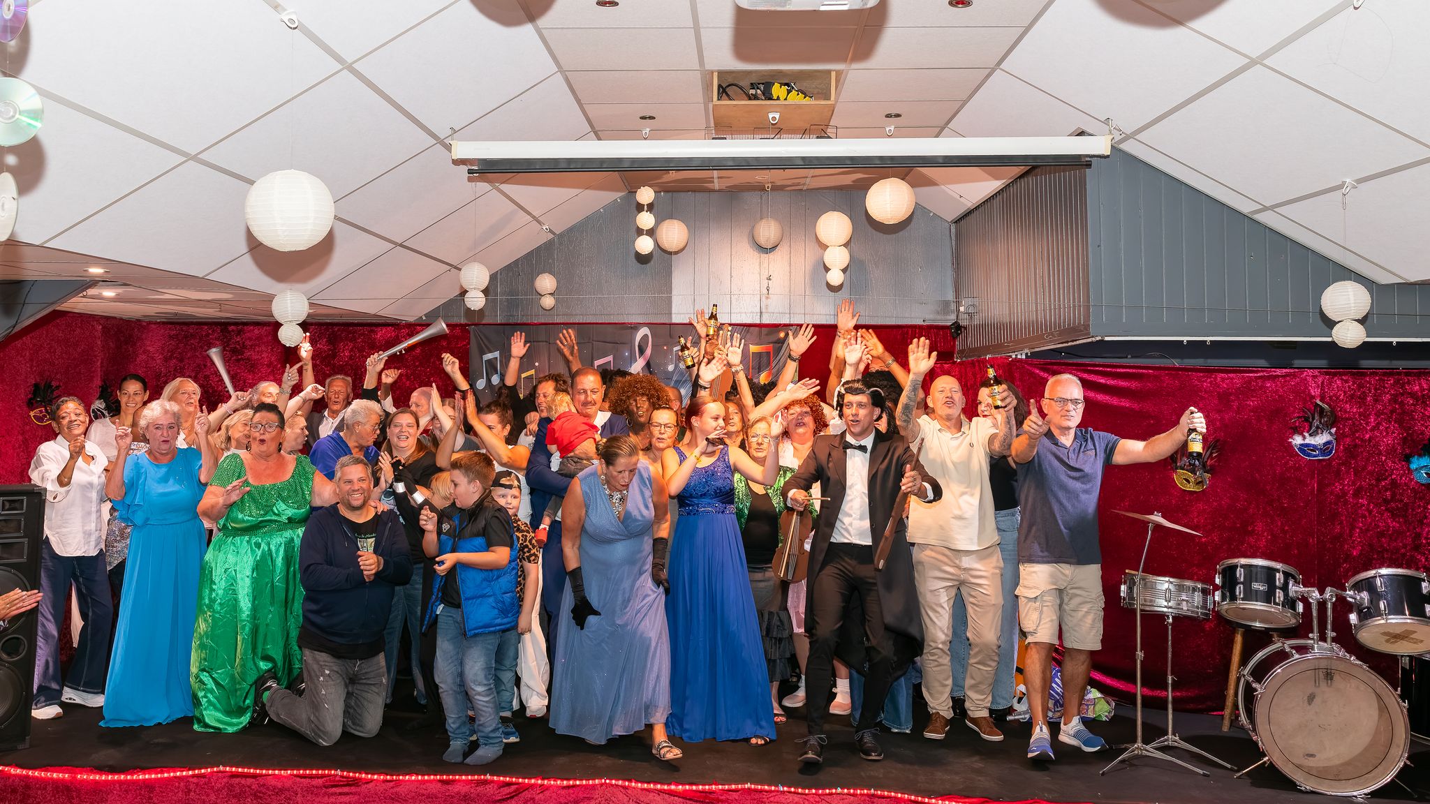 Groepsfoto tijdens de Playbackshow 2026
